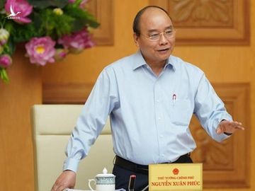 Thủ tướng Nguyễn Xuân Phúc phát biểu tại cuộc họp /// Ảnh Quang Hiếu