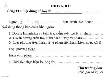 CSGT phải công khai kế hoạch tuần tra kiểm soát