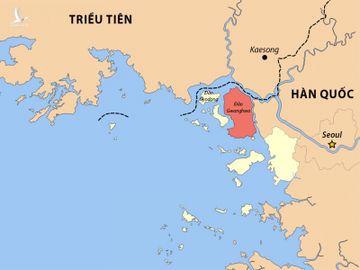 Vị trí đảo Ganghwa của Hàn Quốc. Đồ họa: Wiki Commons.