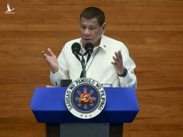 Tổng thống Philippines Rodrigo Duterte phát biểu trước quốc hội ngày 27.7 /// AFP