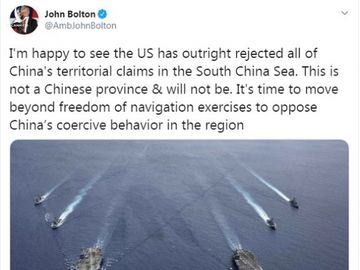 Ông John Bolton: ‘Biển Đông không phải một tỉnh của Trung Quốc’ - Ảnh 2.