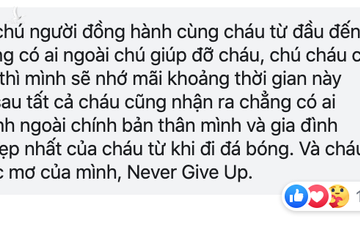 Văn Hậu nói lời cảm ơn xúc động với người đặc biệt, quyết tâm không từ bỏ ước mơ - Ảnh 1.