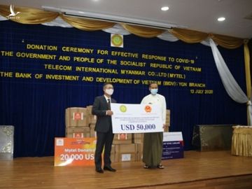 Việt Nam ủng hộ Myanmar 50.000 USD để phòng, chống dịch