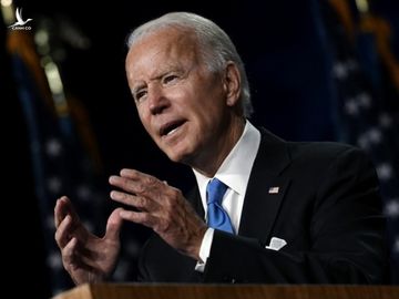 Ứng viên Joe Biden phát biểu tại phiên bế mạc đại hội toàn quốc đảng Dân chủ ngày 20.8 /// AFP