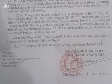 Công an TP.HCM khẳng định không có việc CSGT Tân Sơn Nhất vòi 6,2 triệu đồng - 1