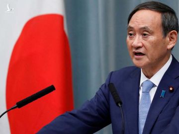 Chánh văn phòng Nội các Nhật Yoshihide Suga tại cuộc họp báo ở Tokyo hồi tháng 9/2019. Ảnh:Reuters.