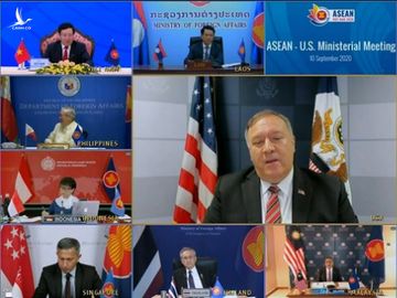 Ông Pompeo thúc các nước ASEAN không làm ăn với công ty Trung Quốc xây đảo nhân tạo - Ảnh 1.