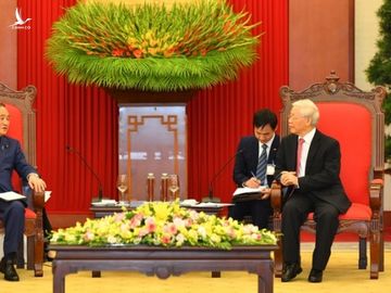 Tổng Bí thư, Chủ tịch nước Nguyễn Phú Trọng tiếp Thủ tướng Nhật Bản - ảnh 2