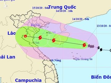 Bão số 7 đang di chuyển vào Vịnh Bắc Bộ - 1