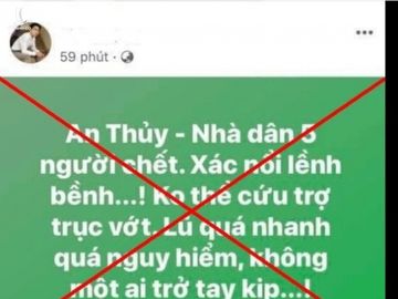 Hai người bị xử phạt vì đăng tin sai sự thật về lũ lụt trên mạng xã hội - Ảnh 1.