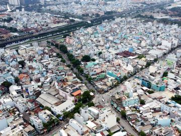 Nút giao Bình Tiên - Phạm Văn Chí (quận 6) - điểm đầu dự án cầu đường Bình Tiên, ngày 2/10. Ảnh: Gia Minh.