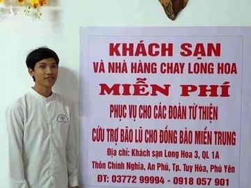 Khách sạn, nhà hàng phục vụ miễn phí các đoàn cứu trợ miền Trung