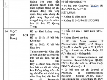 Danh sách 16 ứng viên GS, PGS dính nghi án gian dối bài báo quốc tế - 7