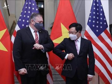 Phó Thủ tướng, Bộ trưởng Ngoại giao Phạm Bình Minh hội đàm với Ngoại trưởng Mỹ Mike Pompeo - Ảnh 5.