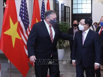 Phó Thủ tướng, Bộ trưởng Ngoại giao Phạm Bình Minh hội đàm với Ngoại trưởng Mỹ Mike Pompeo - Ảnh 4.
