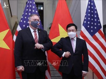 Phó Thủ tướng, Bộ trưởng Ngoại giao Phạm Bình Minh hội đàm với Ngoại trưởng Mỹ Mike Pompeo - Ảnh 8.