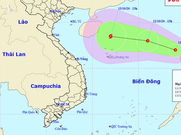 Xuất hiện áp thấp nhiệt đới mới trên Biển Đông