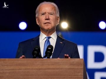 Joe Biden phát biểu tại Wilmington, Delaware, ngày 6/11. Ảnh: AP.