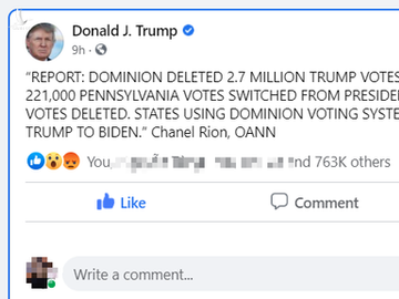 Nổ phát súng đầu tiên về gian lận bầu cử: Ông Trump tuyên bố 2,7 triệu phiếu bầu cho Trump bị xóa - Ảnh 1.