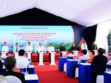 Thủ tướng nhấn nút khởi công dự án nâng cấp đường 359 kết nối Hải Phòng - Quảng Ninh - Ảnh 1. Thủ tướng nhấn nút khởi công dự án nâng cấp đường 359 kết nối Hải Phòng - Quảng Ninh - Ảnh 1.
