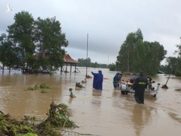 Phú Yên: Hàng nghìn ngôi nhà chìm trong biển nước sau bão số 12 - 3