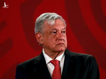 Tổng thống Mexico Andrés Manuel López Obrador tại họp báo ở thủ đô Mexico City, ngày 17/3. Ảnh: Reuters.