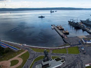 Căn cứ Severomorsk của Hạm đội phương Bắc của Nga /// Reuters