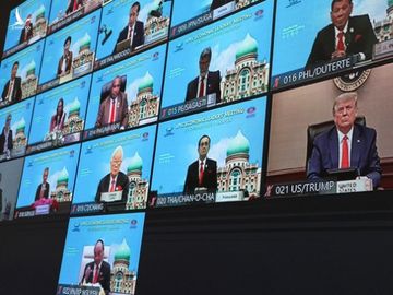 Ông Trump bất ngờ phát biểu tại diễn đàn APEC trực tuyến - Ảnh 1.