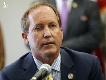 Tổng chưởng lý bang Texas Ken Paxton phát biểu tại thành phố Austin hồi tháng 9. Ảnh: AP.