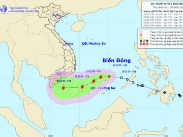 Áp thấp nhiệt đới vào Biển Đông, nguy cơ hình thành bão giật cấp 11