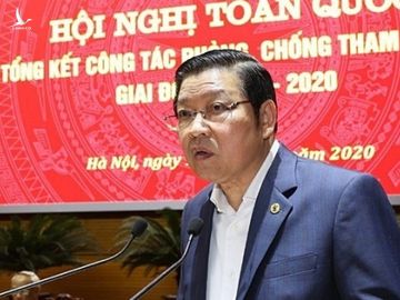 Trưởng ban Nội chính T.Ư Phan Đình Trạc, Phó trưởng ban Chỉ đạo, phát biểu tại hội nghị /// Ảnh TTXVN