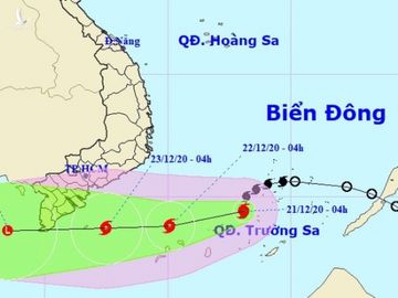 Bão số 14 giữ nguyên hướng di chuyển, dự báo tiếp tục mạnh lên - 1 Bão số 14 giữ nguyên hướng di chuyển, dự báo tiếp tục mạnh lên - 1