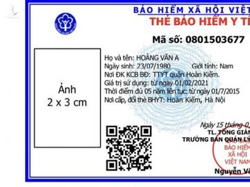 Thẻ BHYT mới sẽ được sử dụng chính thức trên toàn quốc từ 1.4.2021 /// Ảnh T.Hằng