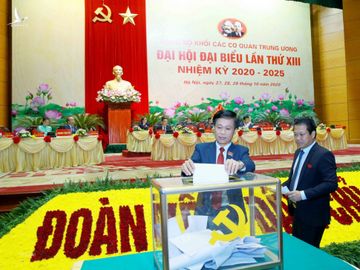 [Photo] Be mac Dai hoi dai bieu Dang bo Khoi cac co quan Trung uong hinh anh 7