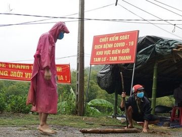 Lực lượng biên phòng Thanh Hóa đang ngày đêm chốt trực phòng, chống dịch Covid-19 /// ẢNH MINH HẢI