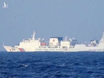 Hai tàu hải cảnh Trung Quốc có hành vi xâm phạm chủ quyền Việt Nam trên Biển Đông vào tháng 9.2019 /// NGƯ DÂN CUNG CẤP