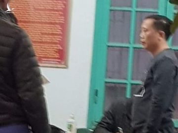 Bị can Bình "vổ" tại cơ quan công an /// Ảnh CTV