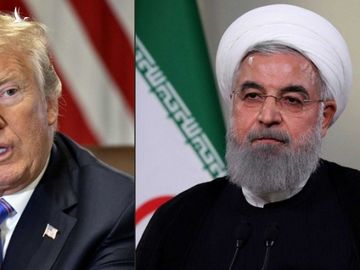 Tổng thống Mỹ Donald Trump và Tổng thống Iran Hassan Rouhani /// AFP