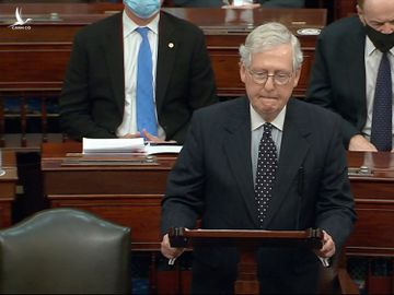 Lãnh đạo phe đa số tại Thượng viện Mitch McConnell. Ảnh: AP