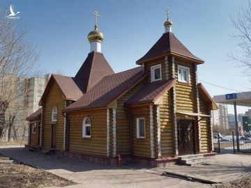Nhà thờ một ngày thờ Thánh Nicholas được xây tại Zarechny, Penza Oblast trong một dự án quốc tế 7 nhà thờ tại 7 thành phố trong một ngày vào năm 2011. Ảnh: svyatural