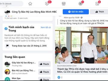 Ảnh chụp màn hình trang Facebook chia sẻ bài viết về thành lập TP.Củ Chi /// Ảnh chụp màn hình