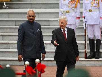 Tổng Bí thư, Chủ tịch Nước Nguyễn Phú Trọng và Tổng thống Ấn Độ Ram Nath Kovind.