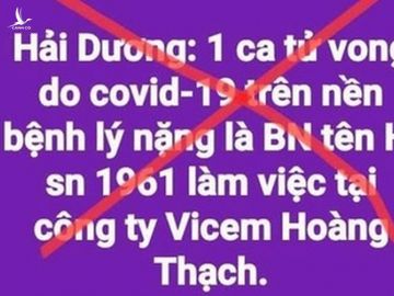 Hải Dương bác thông tin một ca mắc Covid-19 tử vong - 1