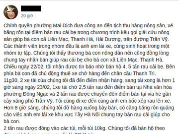 Câu chuyện được chia sẻ trên mạng xã hội ngày 26/2.