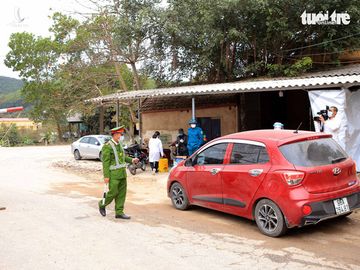 Một chốt phòng chống dịch COVID-19 tại TP Chí Linh, Hải Dương.