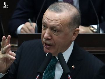 Tổng thống Thổ Nhĩ Kỳ Recep Tayyip Erdogan phát biểu tại quốc hội hôm 10/2.