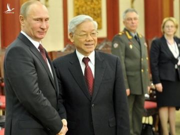 Tổng thống Nga Vladimir Putin và Tổng Bí thư Việt Nam Nguyễn Phú Trọng 