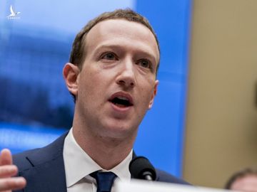 Mark Zuckerberg điều trần trước Thượng viện Mỹ năm 2019. Ảnh: AP.