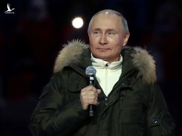 Tổng thống Putin dự một sự kiện ở Moskva, Nga, hôm 18/3. Ảnh: Reuters.