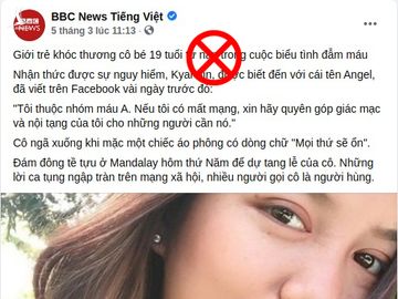 Thông điệp kích động của BBC News Tiếng Việt.
